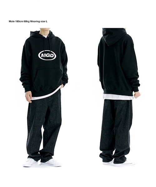 【mahagrid】21FW★ MGD OVAL LOGO HOODIE mahagrid】MGD OVAL LOGO HOODIE / マハグリッド MGD オーバル