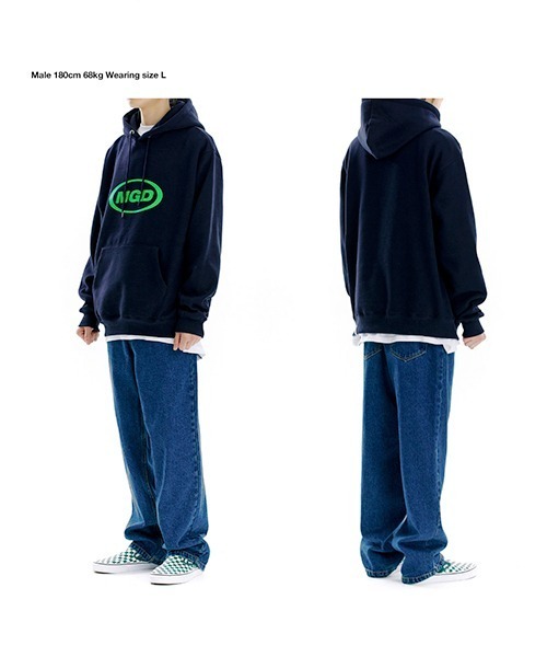 【mahagrid】21FW★ MGD OVAL LOGO HOODIE mahagrid】MGD OVAL LOGO HOODIE / マハグリッド MGD オーバル