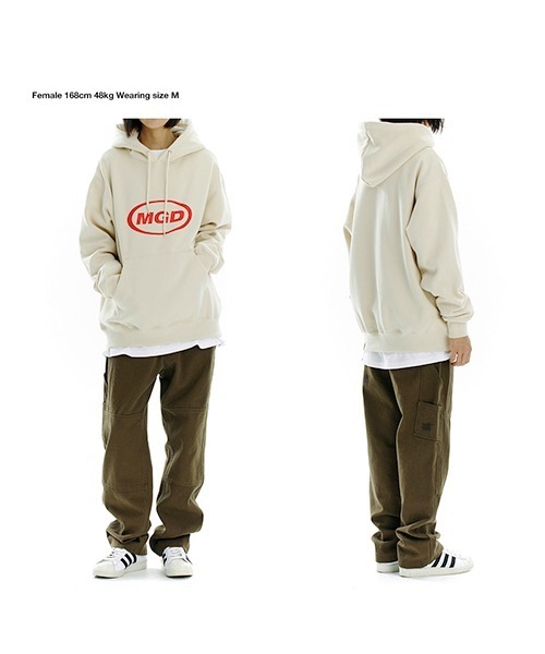 MAHAGRID(マハグリッド)の「【mahagrid】MGD OVAL LOGO HOODIE / マハグリッド MGD オーバル ロゴ フーディー(パーカー・メンズ・グレー/ブラック/クリーム/ネイビー・SMALL/MEDIUM/LARGE/X-LARGE)」の21枚目の写真