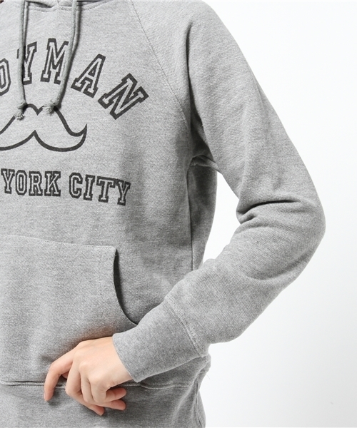 OUTLET（アウトレット）の「【WHO'S WHO gallery】BYS80Sプリントパーカー（パーカー・レディース・ブラック/グレー/ネイビー/ホワイト・FREE）」の10枚目の写真