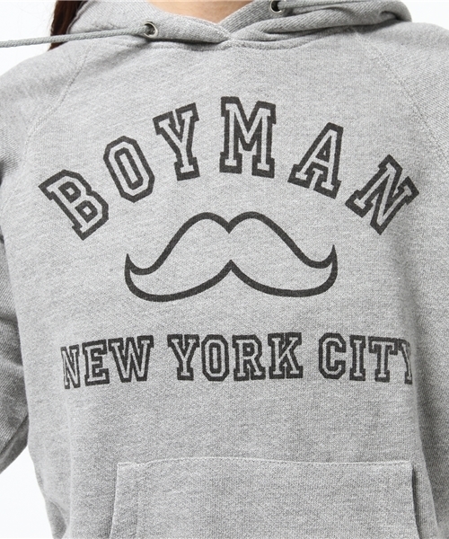 OUTLET（アウトレット）の「【WHO'S WHO gallery】BYS80Sプリントパーカー（パーカー・レディース・ブラック/グレー/ネイビー/ホワイト・FREE）」の13枚目の写真