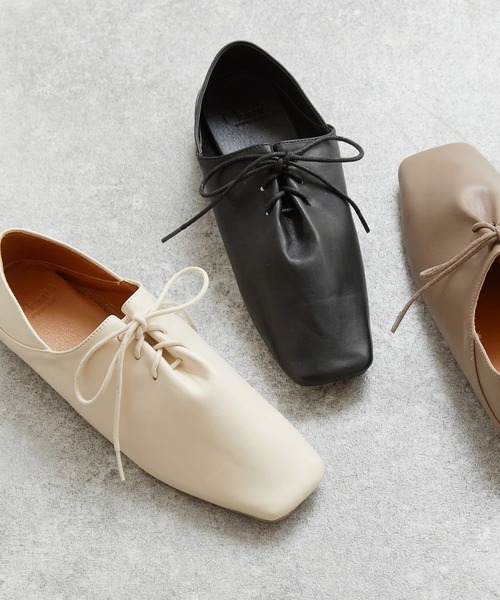 menue（メヌエ）の「コンフォート ソフトレザーシューズ（ドレスシューズ・レディース・ブラック/アイボリー/グレイッシュベージュ・LL/3L/S/M/L/XS）」の2枚目の写真