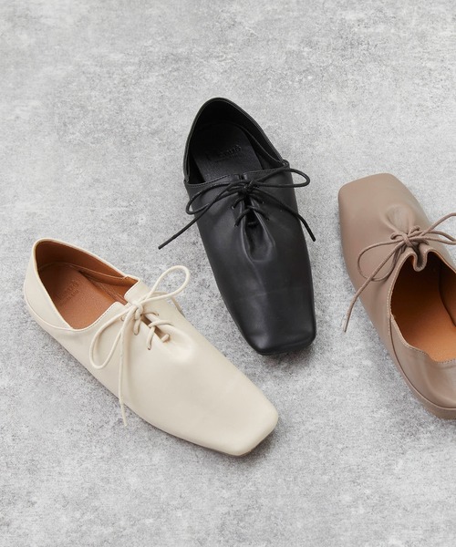 menue（メヌエ）の「コンフォート ソフトレザーシューズ（ドレスシューズ・レディース・ブラック/アイボリー/グレイッシュベージュ・LL/3L/S/M/L/XS）」の6枚目の写真