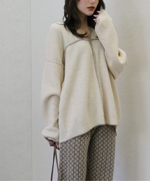 Per sist ence | Per sist ence/パーシエンス　総針配色パイピング　Vネックニット(ニット/セーター)