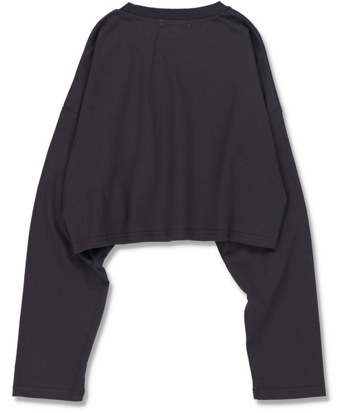 SPINNS（スピンズ）の「ショート丈イーグルプリント長袖Tシャツ（Tシャツ/カットソー・レディース・スミクロ・ONESIZE）」の15枚目の写真