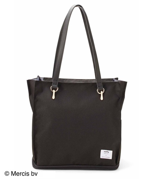 Live in comfort（リブインコンフォート）の「リブ　イン　コンフォート×ｍｉｆｆｙ　毎日一緒な２－ＷＡＹトートバッグ〈ブラック〉（トートバッグ・レディース・ブラック・ONE SIZE）」の2枚目の写真