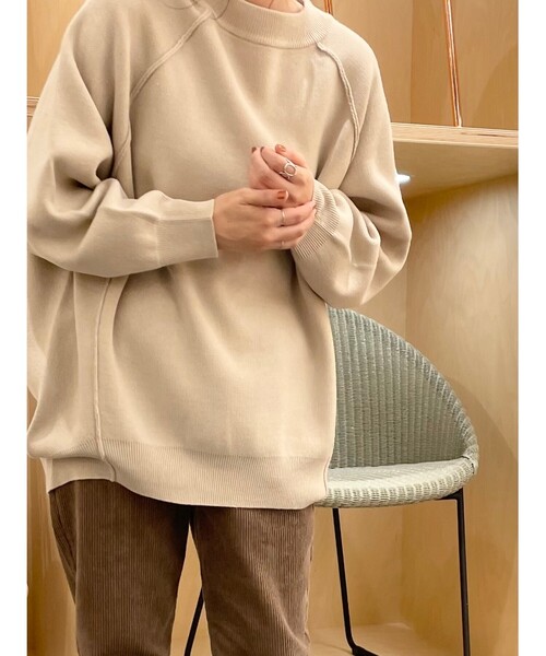 SHOO・LA・RUE（シューラルー）の「◆ダブルジャカードドルマンニット（ニット/セーター・レディース・ブラック/ライトグリーン/ブラウン系その他/ピンク系/アイボリー/チャコールグレー・00）」の18枚目の写真