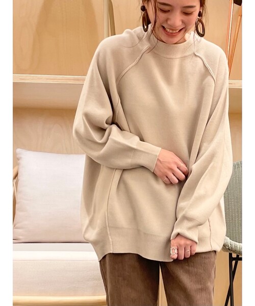 SHOO・LA・RUE（シューラルー）の「◆ダブルジャカードドルマンニット（ニット/セーター・レディース・ブラック/ライトグリーン/ブラウン系その他/ピンク系/アイボリー/チャコールグレー・00）」の20枚目の写真