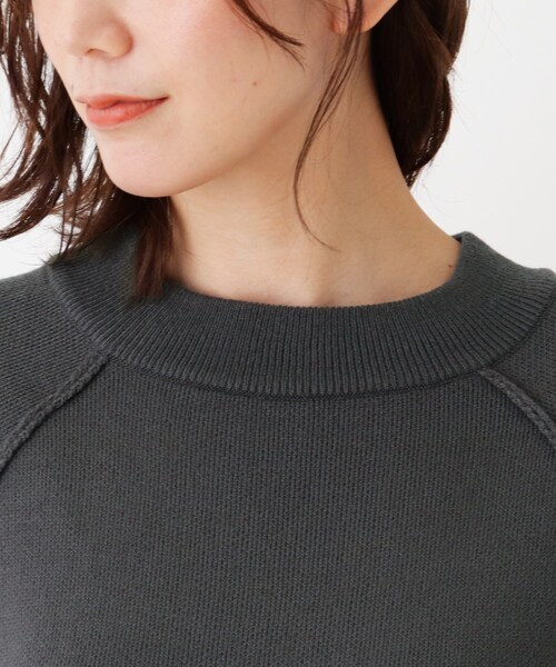 SHOO・LA・RUE（シューラルー）の「◆ダブルジャカードドルマンニット（ニット/セーター・レディース・ブラック/ライトグリーン/ブラウン系その他/ピンク系/アイボリー/チャコールグレー・00）」の7枚目の写真