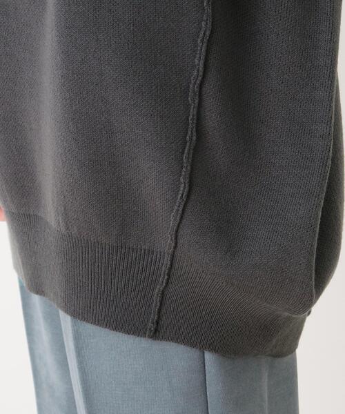 SHOO・LA・RUE（シューラルー）の「◆ダブルジャカードドルマンニット（ニット/セーター・レディース・ブラック/ライトグリーン/ブラウン系その他/ピンク系/アイボリー/チャコールグレー・00）」の9枚目の写真