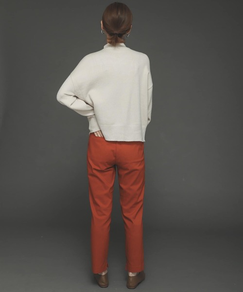 SENSE OF PLACE by URBAN RESEARCH（センスオブプレイスバイアーバンリサーチ）の「ストレッチフロントラップセーター（ニット/セーター・レディース・ブラック/ピンク/アイボリー・ONE）」の12枚目の写真