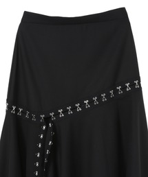 rokh（ロク）の「rokh HOOK AND BAR DIAGONAL SKIRT R2CA106（スカート