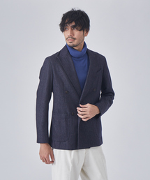 【Ermenegildo Zegna】 ウールデニム ダブルジャケット