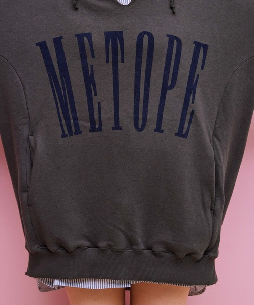 byYOUANCE(バイユアンス)の「ダメージグラフィックパーカー(パーカー・レディース・サックスブルー/グリーン/オートミール/ホワイト/スミクロ/ピンク/ブラック・FREE)」の21枚目の写真