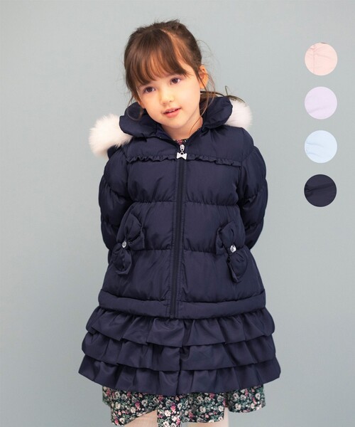 ANY（エニィ）の「プリンセスコート（その他アウター・キッズ・ネイビー系/サックスブルー系/ライラック系/ピンク系・120/130/100/110）」の2枚目の写真