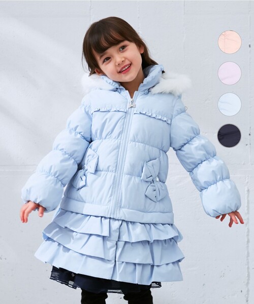 ANY（エニィ）の「プリンセスコート（その他アウター・キッズ・ネイビー系/サックスブルー系/ライラック系/ピンク系・120/130/100/110）」の3枚目の写真