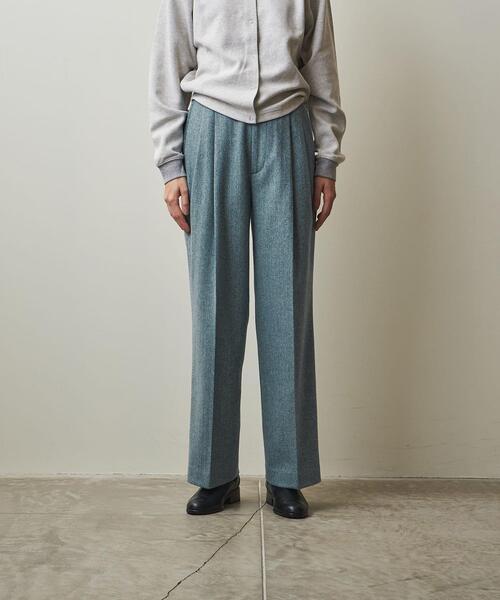 Steven Alan(スティーブンアラン)の「<Steven Alan>HERRINGBONE TUCK WIDE PANTS/パンツ(その他パンツ・レディース・ブラウン/ターコイズブルー・S/M/L)」の10枚目の写真