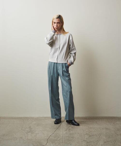 Steven Alan(スティーブンアラン)の「<Steven Alan>HERRINGBONE TUCK WIDE PANTS/パンツ(その他パンツ・レディース・ブラウン/ターコイズブルー・S/M/L)」の9枚目の写真