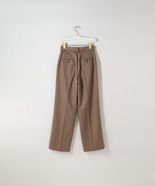 Steven Alan(スティーブンアラン)の「<Steven Alan>HERRINGBONE TUCK WIDE PANTS/パンツ(その他パンツ・レディース・ブラウン/ターコイズブルー・S/M/L)」の5枚目の写真