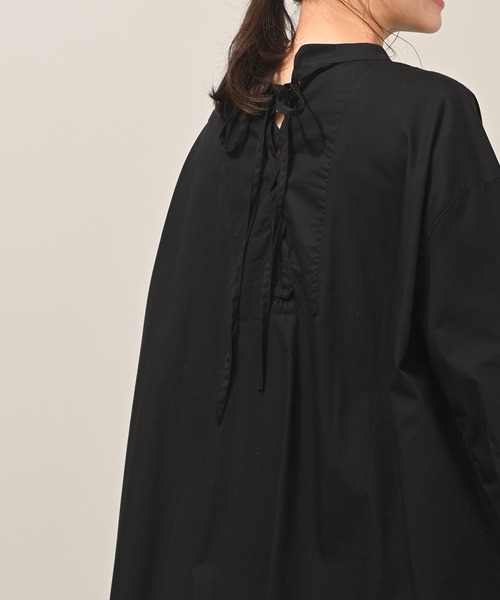 rps（アールピーエス）の「ＢＡＣＫレースピンタックシャツワンピース（シャツワンピース・レディース・ブラック/オフホワイト/グレイッシュベージュ・M/L）」の19枚目の写真