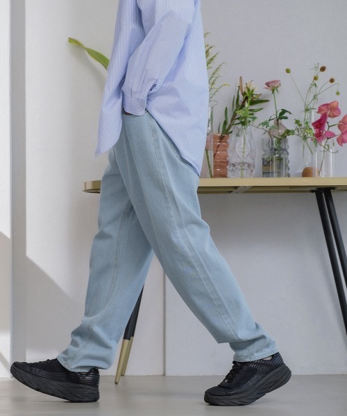 improves（インプローブス）の「デニム ワイド バギーパンツ（デニムパンツ・メンズ・オフホワイト/サックスブルー/ブルー/ワンウォッシュ・MEDIUM/LARGE）」の8枚目の写真