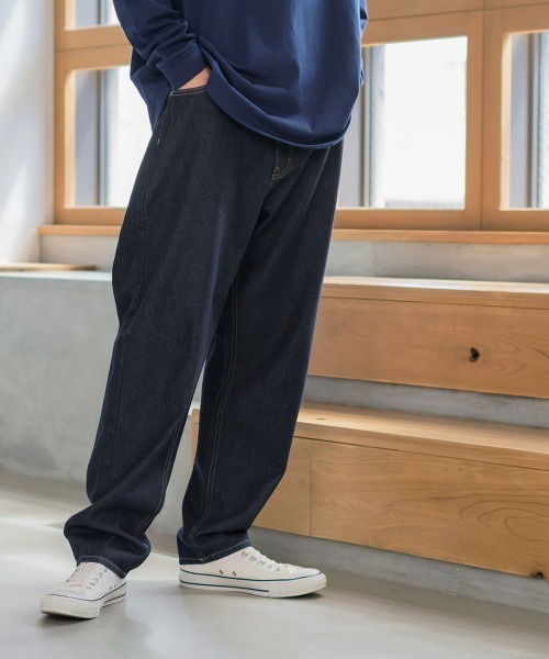 improves（インプローブス）の「デニム ワイド バギーパンツ（デニムパンツ・メンズ・オフホワイト/サックスブルー/ブルー/ワンウォッシュ・MEDIUM/LARGE）」の16枚目の写真