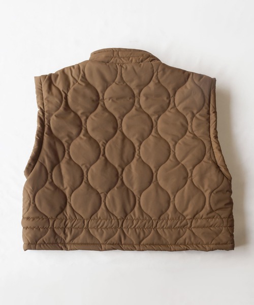 me+em select(ミームセレクト)の「※※【 新色追加/7色展開 】ハイネックドローコードエコダウンベスト(ベスト・レディース・ブラック/グリーン/アイボリー/パープル/チャコール/ベージュ/ブラウン・FREE)」の13枚目の写真