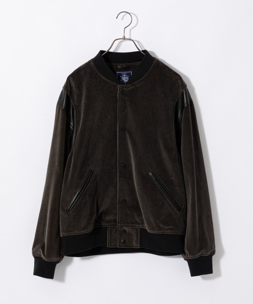 【J.PRESS/ジェイプレス】 CORDUROY VIRSITY JACKET/コーデュロイバーシティジャケット
