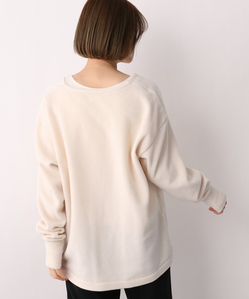 e/rm(イーアールエム)の「【e/rm】トスカーナフリースVプルオーバー 259395(その他トップス・レディース・カーキ/アイボリー・FREE)」の14枚目の写真