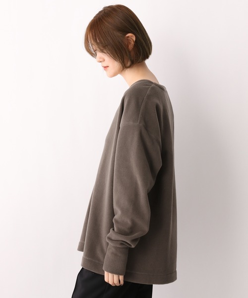 e/rm(イーアールエム)の「【e/rm】トスカーナフリースVプルオーバー 259395(その他トップス・レディース・カーキ/アイボリー・FREE)」の6枚目の写真