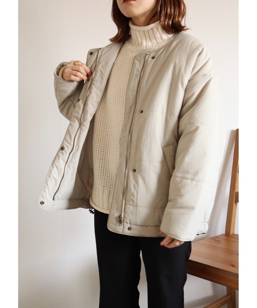 Amourire（アムリール）の「【yumi.コラボ】ノーカラールーズ中綿JK