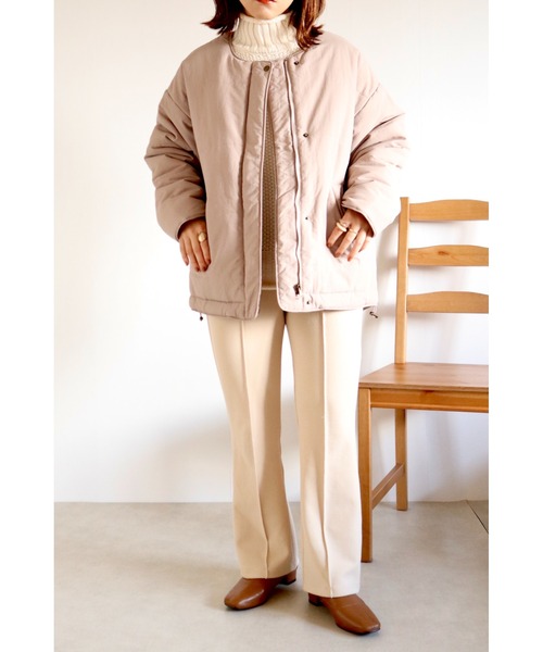 Amourire（アムリール）の「【yumi.コラボ】ノーカラールーズ中綿JK