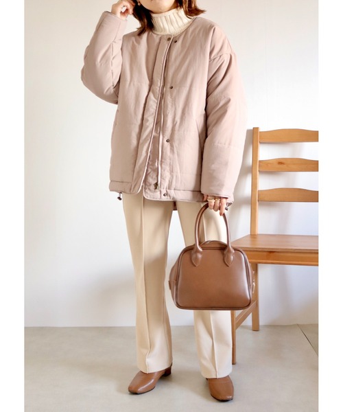 Amourire（アムリール）の「【yumi.コラボ】ノーカラールーズ中綿JK