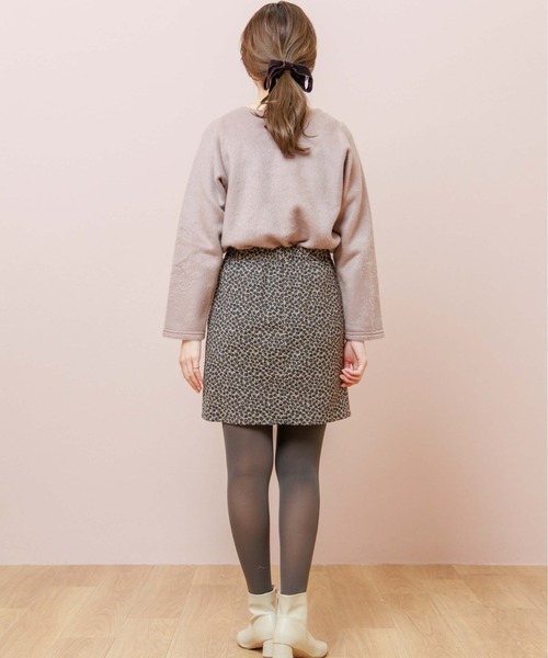 flower（フラワー）の「シックコンパクトスカート（スカート・レディース・ブラック/ベージュ・FREE）」の12枚目の写真