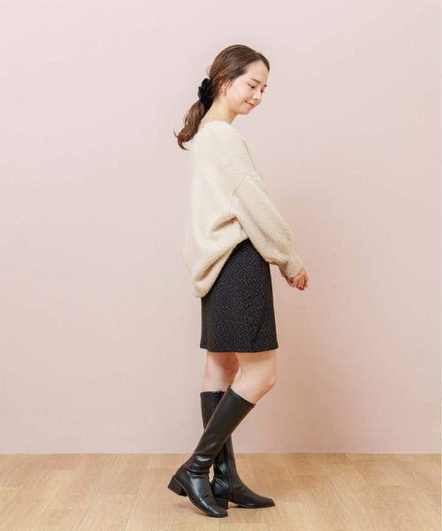 flower（フラワー）の「シックコンパクトスカート（スカート・レディース・ブラック/ベージュ・FREE）」の16枚目の写真