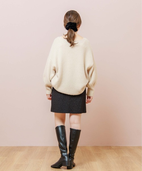 flower（フラワー）の「シックコンパクトスカート（スカート・レディース・ブラック/ベージュ・FREE）」の13枚目の写真