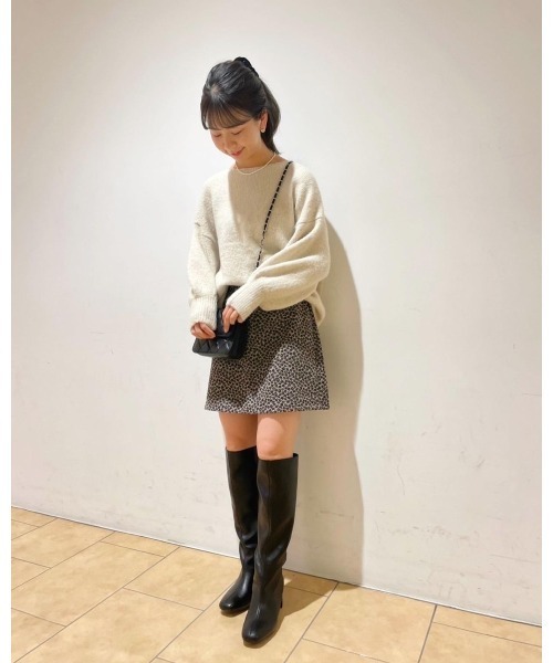 flower（フラワー）の「シックコンパクトスカート（スカート・レディース・ブラック/ベージュ・FREE）」の22枚目の写真