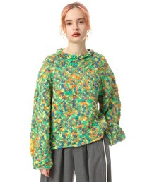 SLY | CRAZY COLOR SLAB C/N TUNIC/クルーネックニットトップス(ニット/セーター)