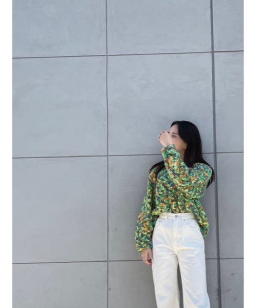 SLY（スライ）の「CRAZY COLOR SLAB C N TUNIC クルーネック ニット トップス（ニット/セーター・レディース・グリーン系その他2/オレンジ系その他・FREE）」の17枚目の写真