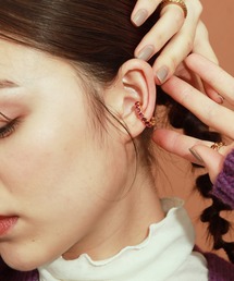 MADEMOISELLE ROPE' | ラインビジューイヤーカフ(イヤリング)