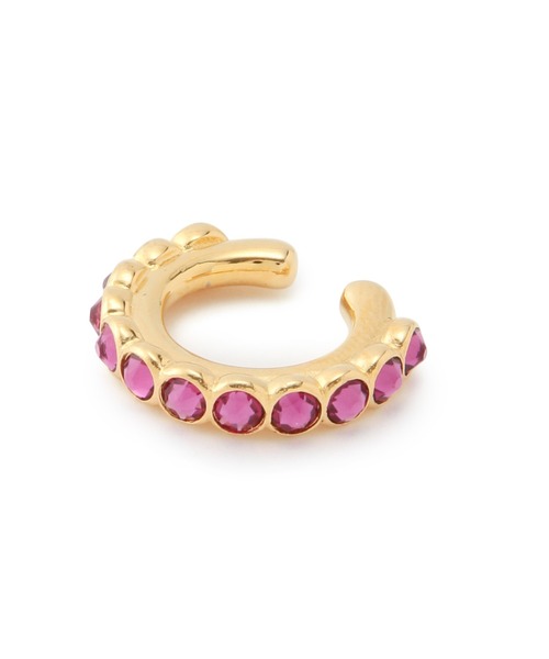 MADEMOISELLE ROPE'（マドモアゼル ロペ）の「ラインビジューイヤーカフ（イヤリング・レディース・ホワイト系その他/グリーン/ピンク・FREE）」の8枚目の写真