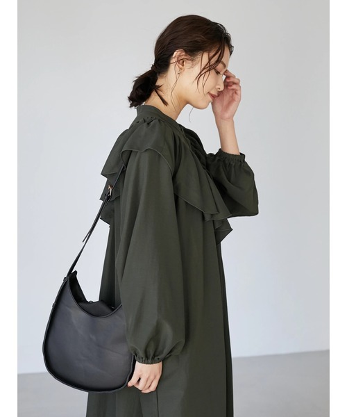 Sugar spoon（シュガースプーン）の「・SUGAR SPOON 2wayフリルシャツワンピース＊（ワンピース・レディース・ブラック/ブラウン/グリーン・FREE）」の22枚目の写真