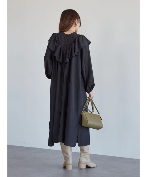 Sugar spoon（シュガースプーン）の「・SUGAR SPOON 2wayフリルシャツワンピース＊（ワンピース・レディース・ブラック/ブラウン/グリーン・FREE）」の16枚目の写真