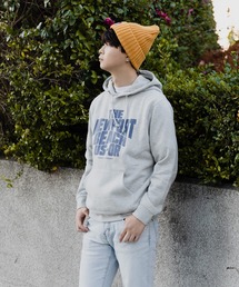 【BLUE STANDARD/ブルースタンダード】あったか裏起毛 プリントスウェットプルオーバーパーカー フーディー