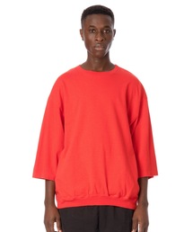 Rib Pocket 3-Q-S Tee / 裾リブポケット7分袖丈Tシャツ