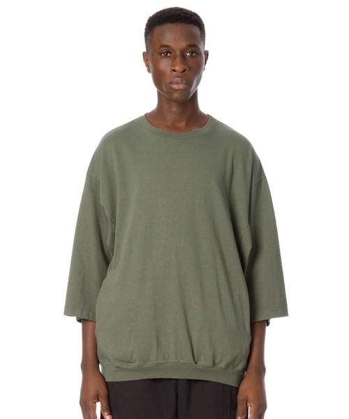 Sandinista（サンディニスタ）の「Rib Pocket 3-Q-S Tee / 裾リブポケット７分袖丈Tシャツ（Tシャツ/カットソー・メンズ・ホワイト/ブラック/レッド/オリーブ・SMALL/MEDIUM/LARGE）」の4枚目の写真