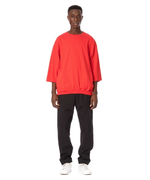 Sandinista（サンディニスタ）の「Rib Pocket 3-Q-S Tee / 裾リブポケット７分袖丈Tシャツ（Tシャツ/カットソー・メンズ・ホワイト/ブラック/レッド/オリーブ・SMALL/MEDIUM/LARGE）」の11枚目の写真