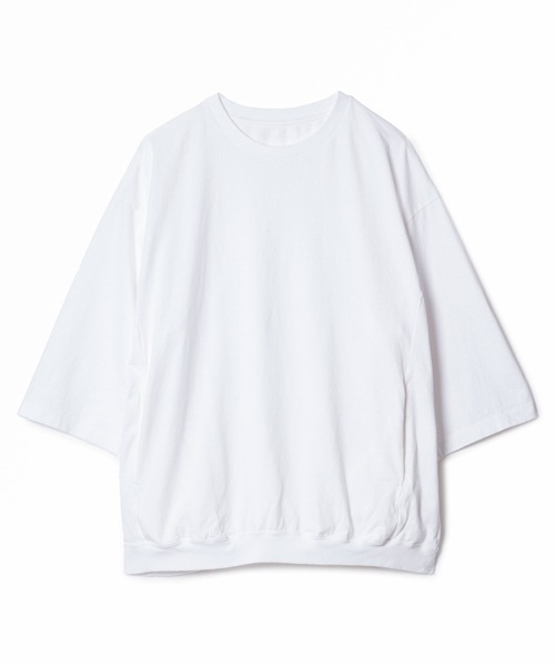 Sandinista（サンディニスタ）の「Rib Pocket 3-Q-S Tee / 裾リブポケット７分袖丈Tシャツ（Tシャツ/カットソー・メンズ・ホワイト/ブラック/レッド/オリーブ・SMALL/MEDIUM/LARGE）」の14枚目の写真