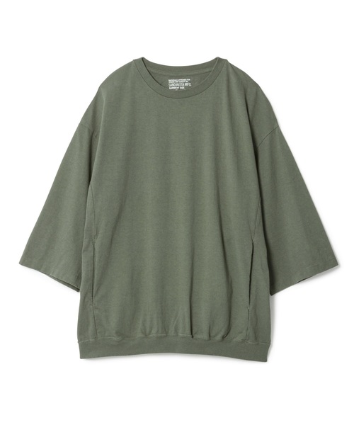 Sandinista（サンディニスタ）の「Rib Pocket 3-Q-S Tee / 裾リブポケット７分袖丈Tシャツ（Tシャツ/カットソー・メンズ・ホワイト/ブラック/レッド/オリーブ・SMALL/MEDIUM/LARGE）」の16枚目の写真