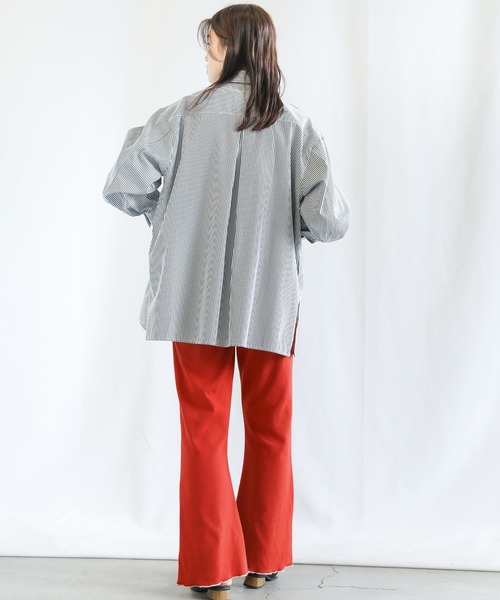 select MOCA（セレクトモカ）の「2022 SS センターラインスリットメローリブパンツ（その他パンツ・レディース・ブラック/オレンジ/グリーン/ライトパープル・FREE）」の11枚目の写真